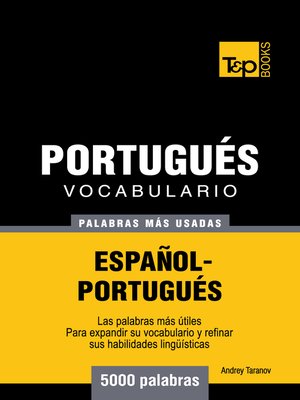 cover image of Vocabulario Español-Portugués